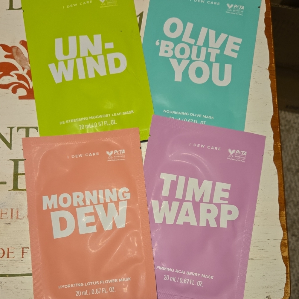 I Dew Care Face Mask Set - 4 Masks